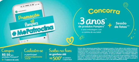 Promoção Pampers Me Patrocina