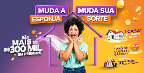 Promoção Scotch-Brite Muda a Esponja Muda sua Sorte