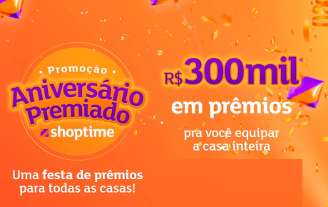 Promoção Aniversário Premiado Shoptime