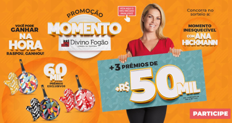 Promoção Momento Divino Fogão