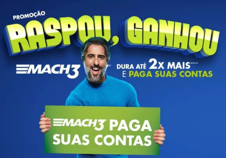 Promoção Mach3 Raspou Ganhou