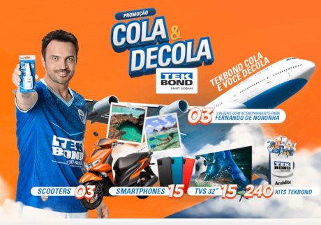 Promoção Tekbond Cola e Decola
