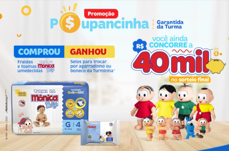 Promoção Poupancinha Garantida Turma da Mônica