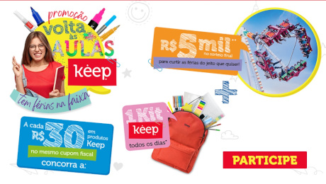 Promoção Volta às Aulas Keep