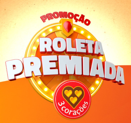 Promoção Roleta premiada Café 3 Corações