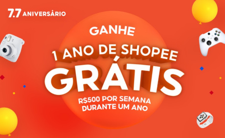 Promoção 1 Ano de Shopee Grátis