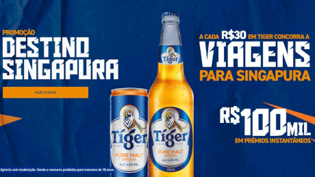 Promoção Tiger Destino Singapura