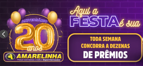 Promoção Amarelinha Supermercado 20 Anos