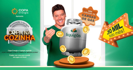 Promoção Liquigás Copa na Cozinha