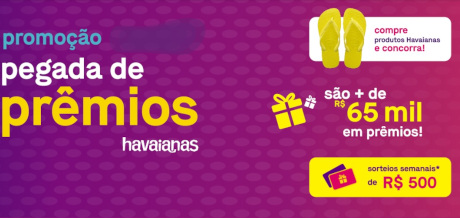 Promoção Havaianas Pegada de Prêmios