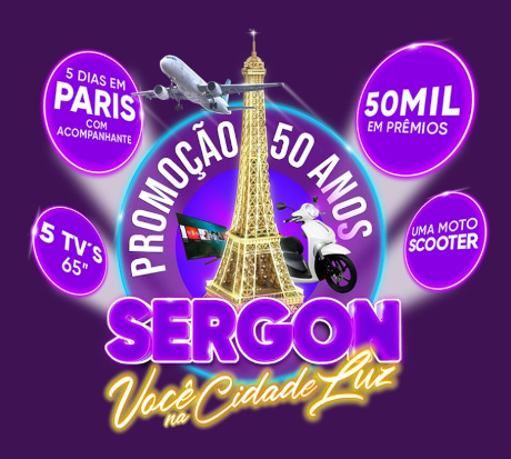 Promoção Aniversário 50 Anos Sergon Você na Cidade Luz