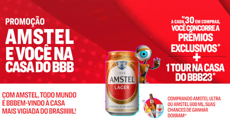 Promoção Amstel e Você na casa do BBB