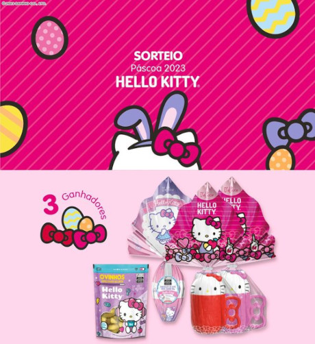 Promoção Páscoa Hello Kitty