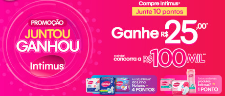Promoção Intimus Juntou Ganhou