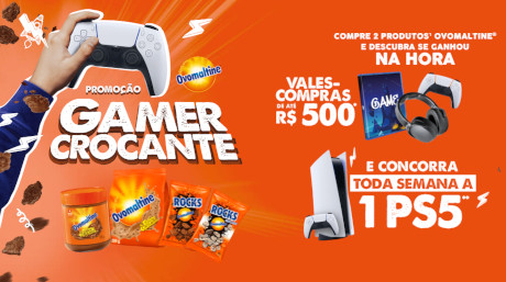 Promoção Ovomaltine Gamer Crocante