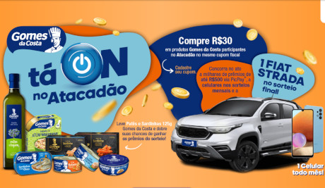 Promoção Gomes da Costa Tá On no Atacadão