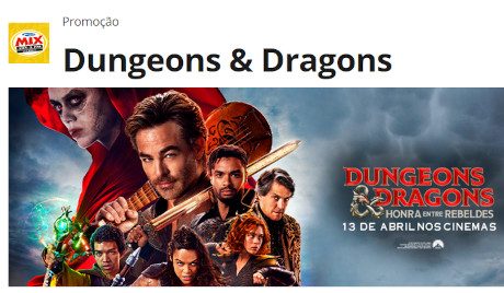 Promoção Dungeons & Dragons na Mix