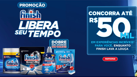 Promoção Finish Libera Seu Tempo