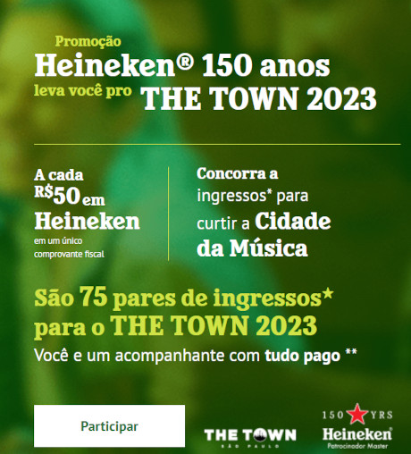 Promoção Heineken Leva Você Pro The Town 2023