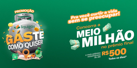 Promoção Liquigás Gaste Como Quiser