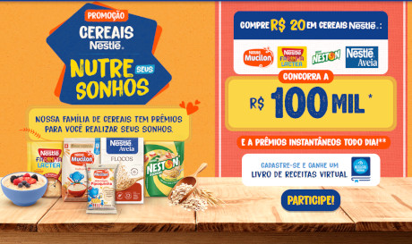 Promoção Cereais Nestlé Nutre Seus Sonhos