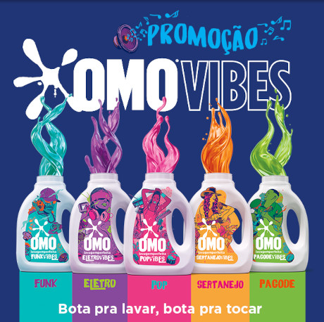 Promoção Omo Vibes Bota Pra Lavar Bota Pra Tocar