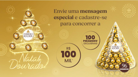 Promoção Natal Dourado Ferrero Rocher