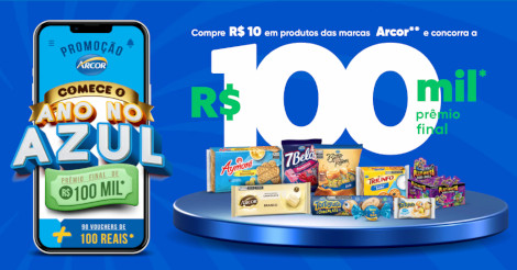Promoção Arcor Comece O Ano no Azul