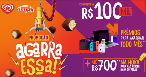 Promoção Kibon e AmPm Agarra Essa