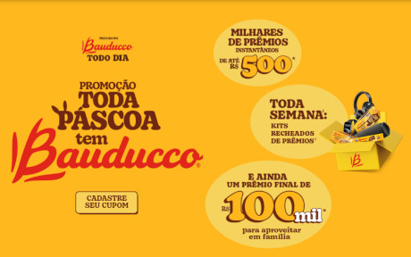 Promoção Toda Páscoa Tem Bauducco