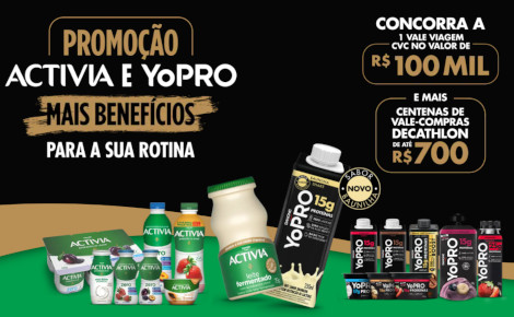 Promoção Activia e YoPRO Mais Benefícios para a sua Rotina