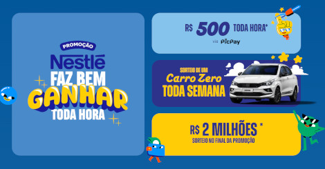 Promoção Nestlé Faz Bem Ganhar Toda Hora