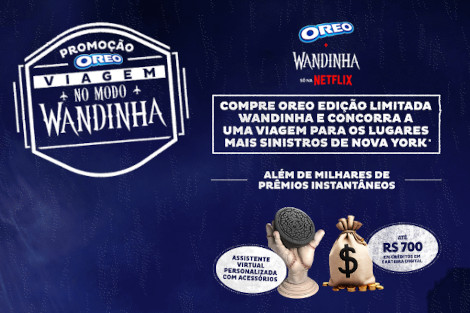 Promoção Oreo Viagem No Modo Wandinha