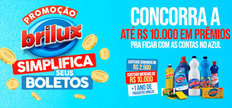 Promoção Brilux Simplifica Seus Boletos