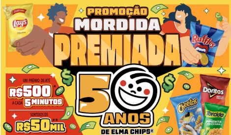 Promoção Mordida Premiada 50 Anos de Elma Chips
