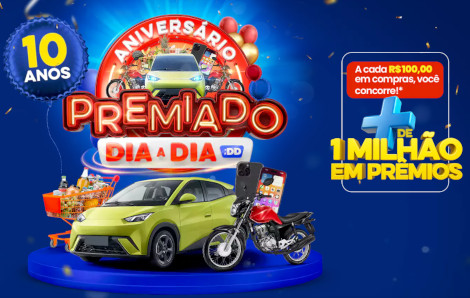 Promoção Aniversário Premiado Dia a Dia