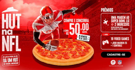 Promoção Pizza Hut + NFL