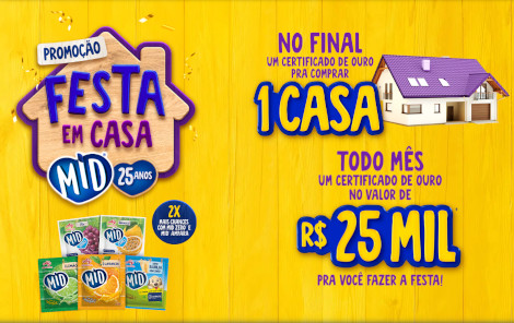 Promoção Mid Festa Em Casa 25 Anos