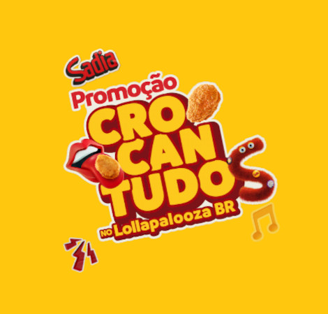 Promoção Sadia Crocantudos No Lollapalooza BR