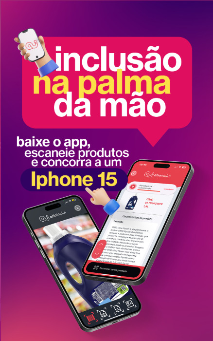 Promoção Alia Inclui Inclusão Na Palma da Mão