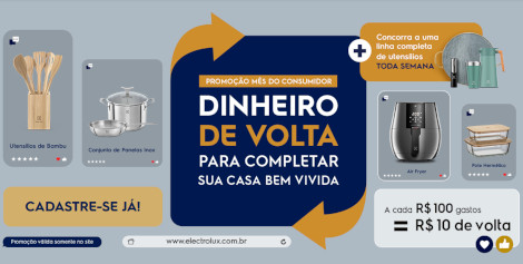 Promoção Mês do Consumidor Electrolux