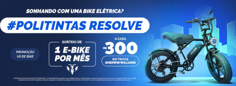 Promoção Politintas Vai de Bike Elétrica