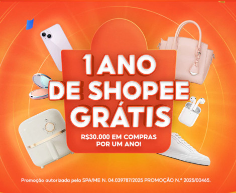 Promoção 1 Ano de Shopee Grátis 15.03