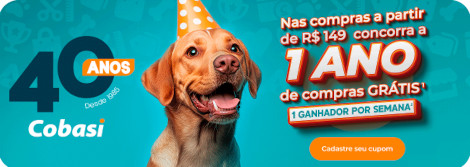 Promoção Cobasi 40 Anos