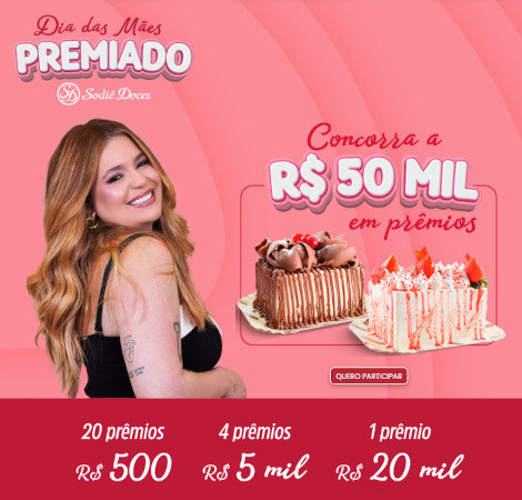 Promoção Dia das Mães Premiado Sodiê 2025