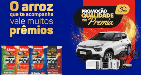 Promoção Arroz Brilhante 30 Anos Qualidade Que Premia