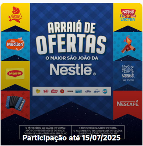 Promoção Arraiá de Ofertas Nestlé