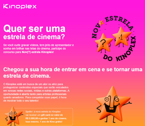 Concurso Nova Estrela Kinoplex 2025