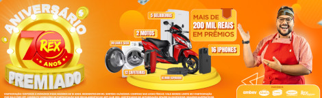 Promoção Aniversário Premiado Rex 2025