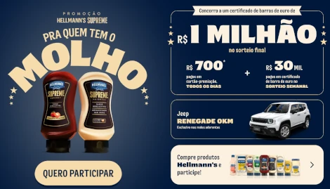 Promoção Hellmann's Supreme Pra Quem Tem o Molho